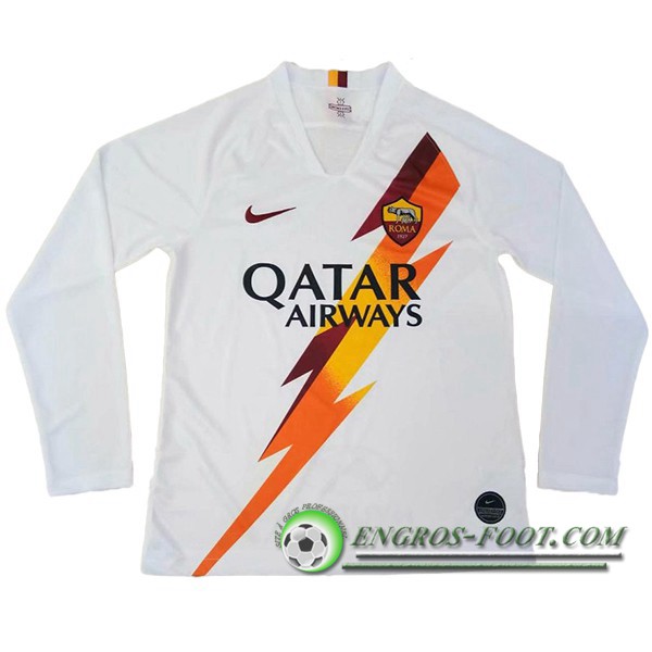 Engros-foot: Maillot de Foot AS Roma Exterieur Manche longue 2019/2020 Thailande