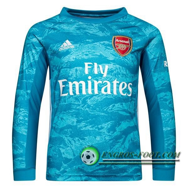 Maillot de Foot Arsenal Gardien de but Manche longue Bleu 2019/2020