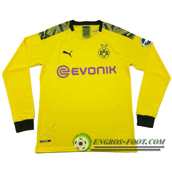 Engros-foot: Maillot de Foot Dortmund BVB Domicile Manche longue 2019/2020 Thailande