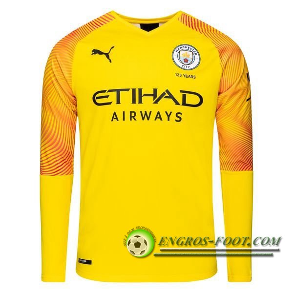 Engros-foot: Maillot de Foot Manchester City Third Manche longue 2019/2020 Thailande