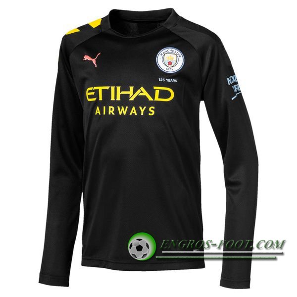 Engros-foot: Maillot de Foot Manchester City Exterieur Manche longue 2019/2020 Thailande