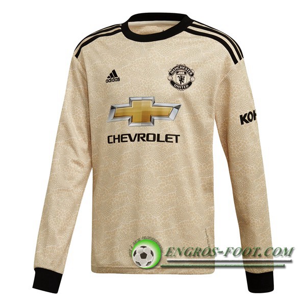 Engros-foot: Maillot de Foot Manchester United Exterieur Manche longue 2019/2020 Thailande