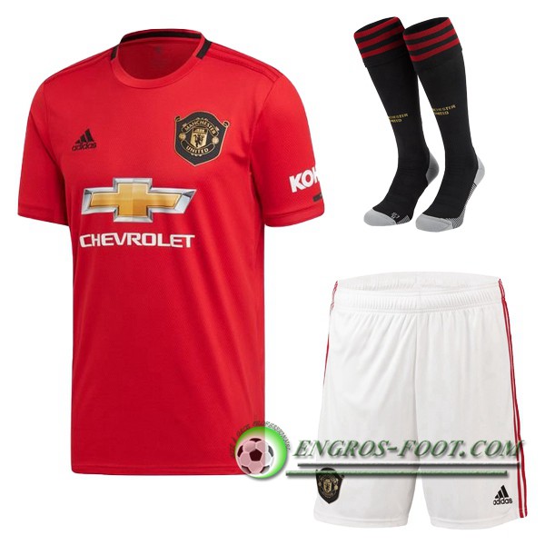 Ensemble Maillot de Foot Manchester United Domicile + Chaussettes 2019/2020