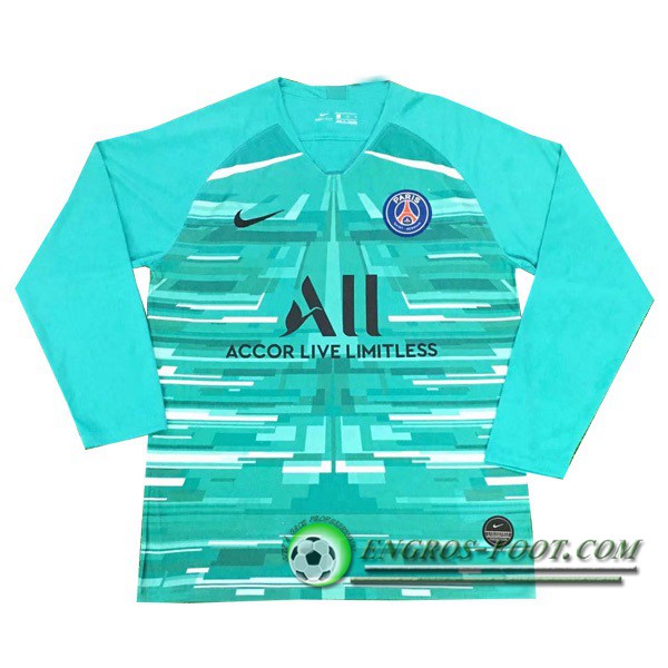 Maillot PSG Gardien de but Manche longue Bleu 2019/2020