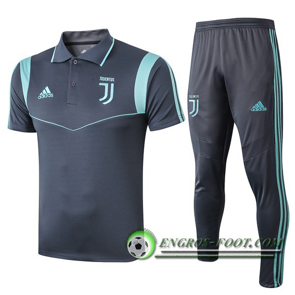 Ensemble Polo Juventus + Pantalon Bleu/Vert 2019/2020