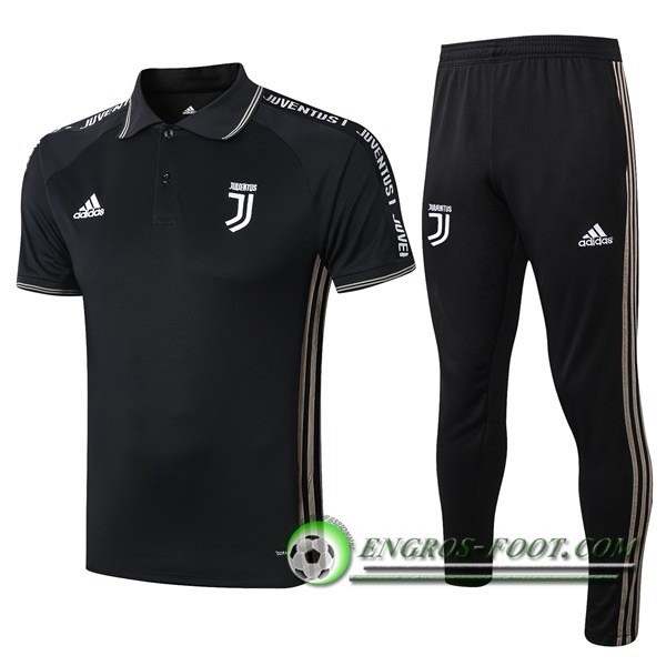 Engros-foot: Ensemble Polo Juventus + Pantalon Noir 2019/2020 Thailande