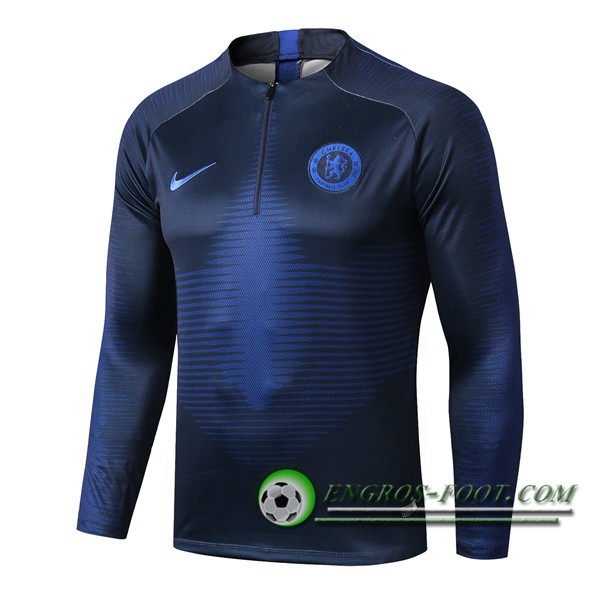 Engros-foot: Sweatshirt Training FC Chelsea Bleu Saphir 2019/2020 Thailande