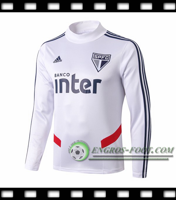 Sweatshirt Training Sao Paulo FC Blanc 2019/2020