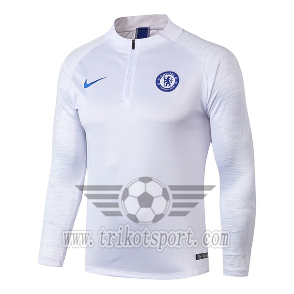 Sweatshirt Training FC Chelsea Blanc 2019/2020