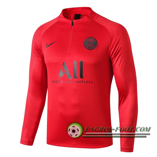 Sweatshirt Training PSG ALL Rouge 2019/2020