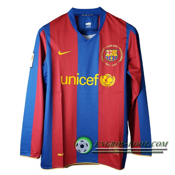 Maillot de Foot FC Barcelone Manches longues Domicile 2007/2008