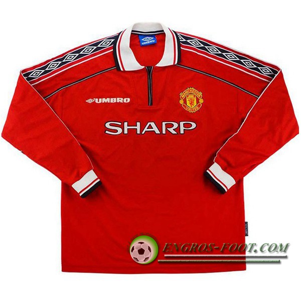 Maillot de Foot Manchester United Manches longues Domicile 1998/1999