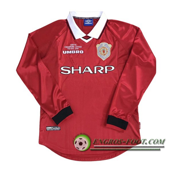 Maillot de Foot Manchester United Manches longues Domicile 1999/2000