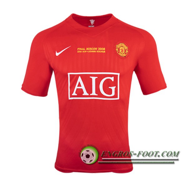 Maillot de Foot Manchester United Champion Domicile 2007/2008