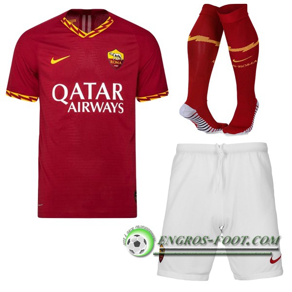 Ensemble Maillot de Foot AS Roma Domicile + Chaussettes 2019/2020