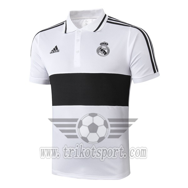 Polo Foot Real Madrid Noir/Blanc 2019/2020