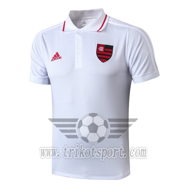 Polo Foot Flamengo Blanc 2019/2020