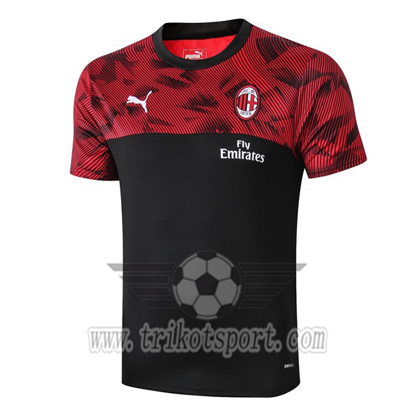 Training T-Shirts Milan AC Noir/Rouge 2019/2020