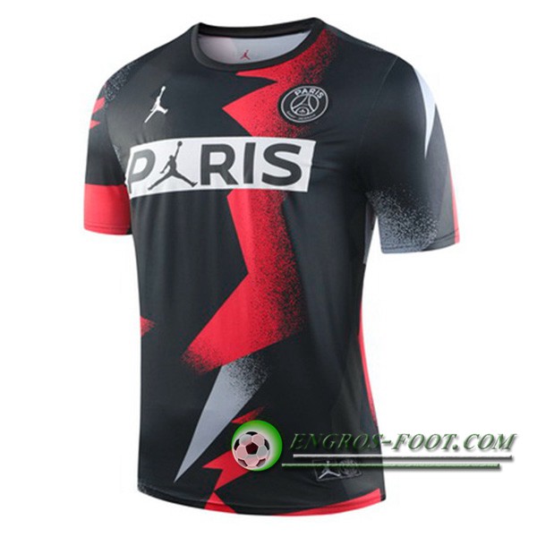 Training T-Shirts PSG Jordan Noir/Rouge 2019/2020