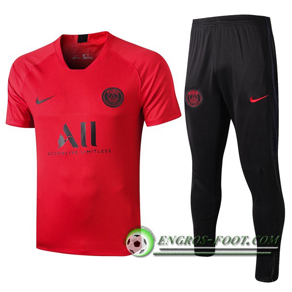 Ensemble Training T-Shirts PSG ALL Rouge 2019/2020