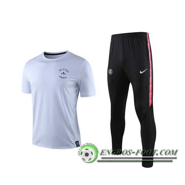 Ensemble Training T-Shirts PSG Blanc 2019/2020