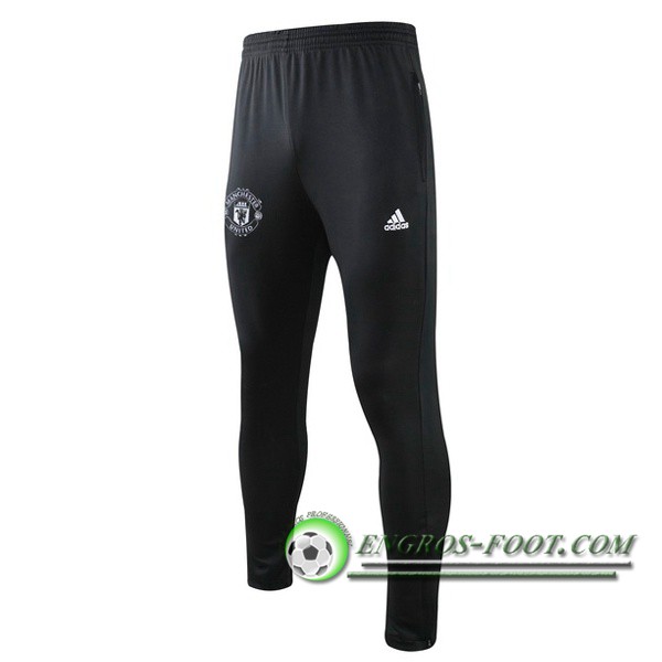 Training Pantalon Foot Manchester United Noir Blanc 2019/2020