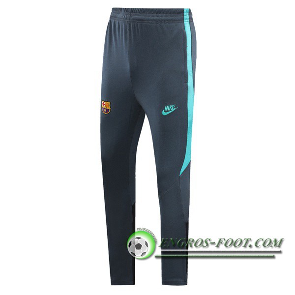 Training Pantalon Foot FC Barcelone Gris Clair Vert 2019/2020