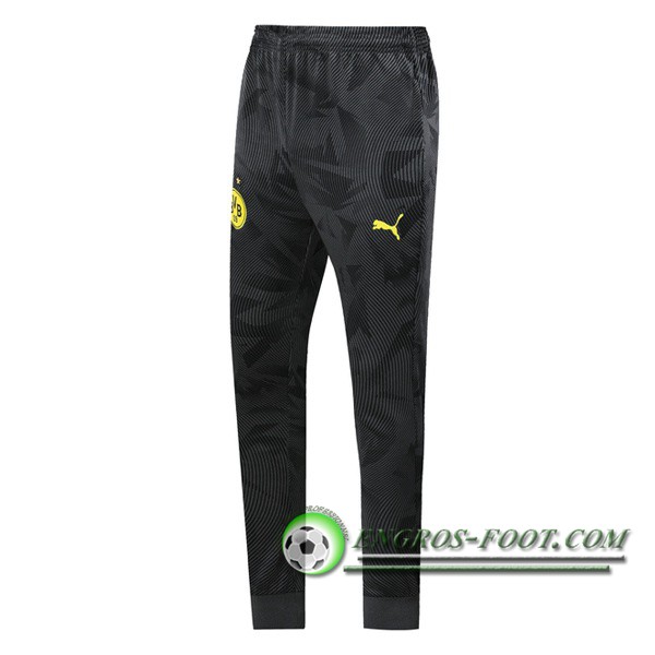 Training Pantalon Foot Dortmund BVB Noir Ondulation 2019/2020