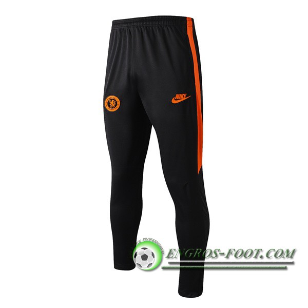 Training Pantalon Foot FC Chelsea Noir Orange 2019/2020