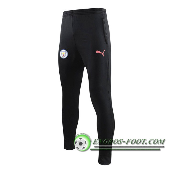 Training Pantalon Foot Manchester City Noir Rose LOGO 2019/2020