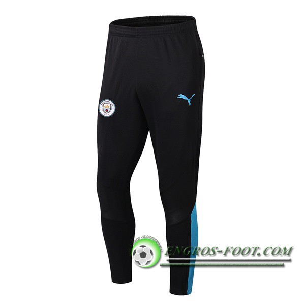 Training Pantalon Foot Manchester City Noir Bleu 2019/2020