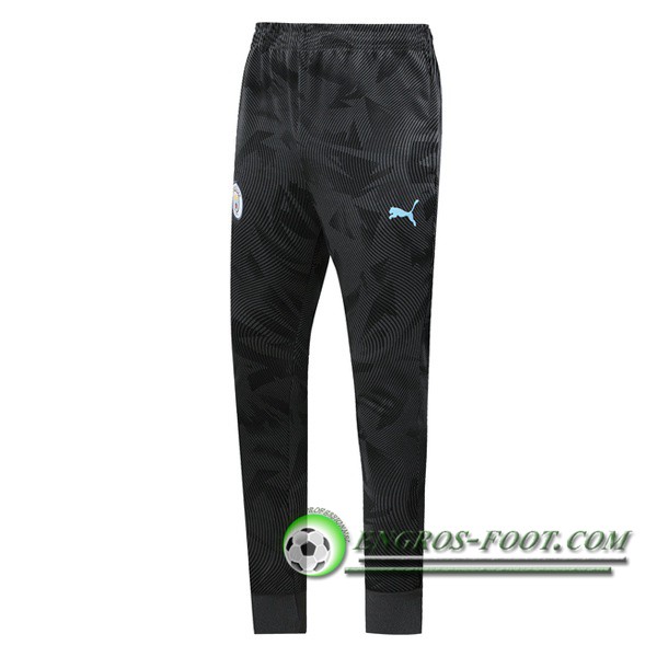 Training Pantalon Foot Manchester City Noir Ondulation 2019/2020