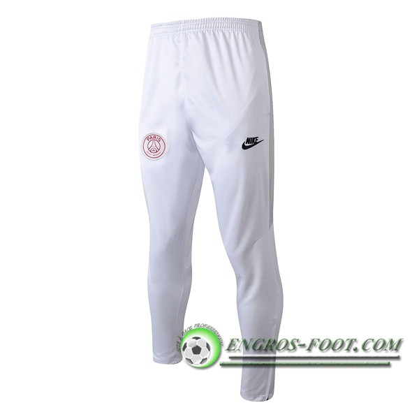 Training Pantalon Foot PSG Blanc Gris 2019/2020