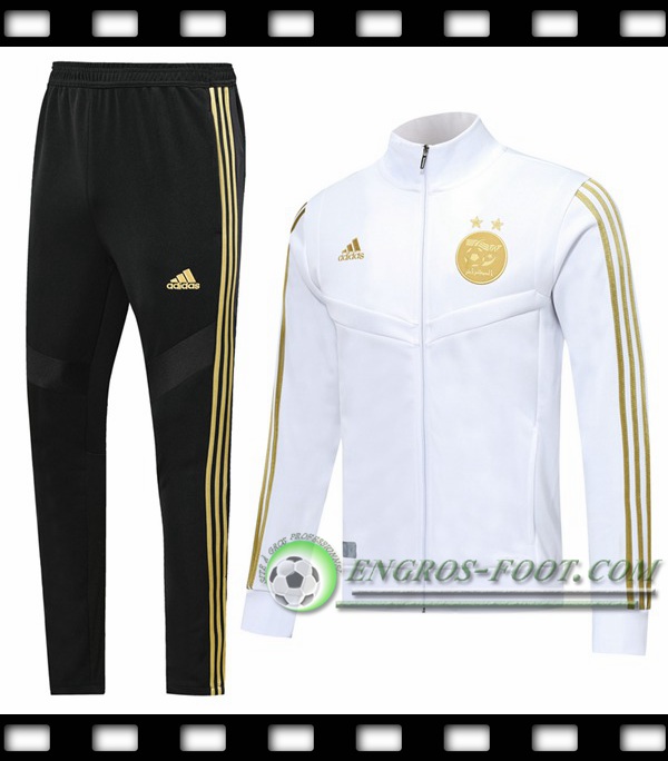 Ensemble Survetement de Foot - Veste Algerie Blanc 2019/2020