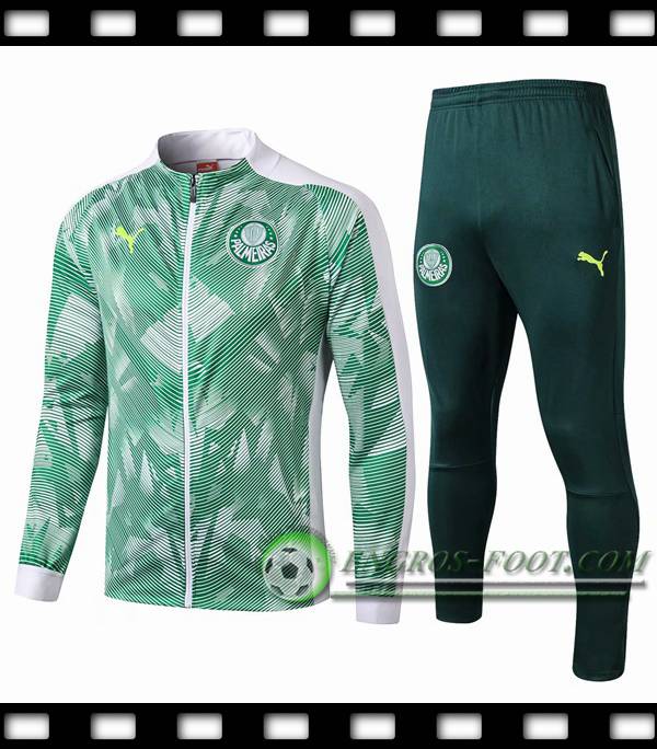 Ensemble Survetement de Foot - Veste Palmeiras Vert/Blanc 2019/2020