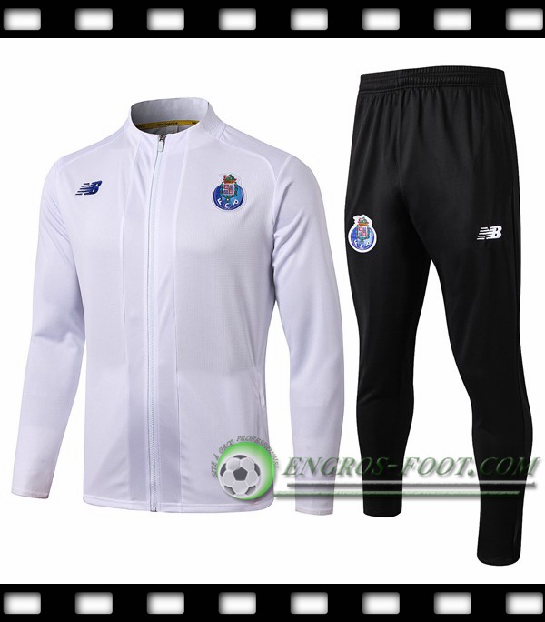 Ensemble Survetement de Foot - Veste FC Porto Blanc 2019/2020