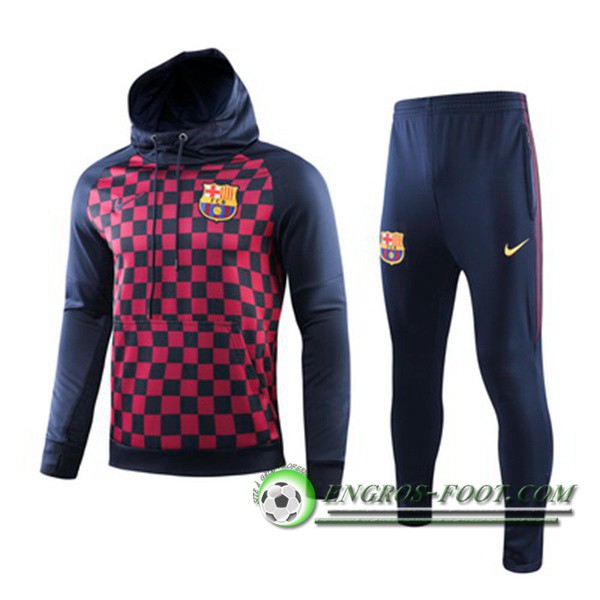 Veste A Capuche Survetement Foot FC Barcelone Bleu Royal 2019/2020