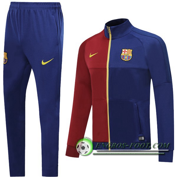 Engros-foot: Ensemble Survetement de Foot - Veste FC Barcelone Rouge Bleu 2019/2020 Thailande