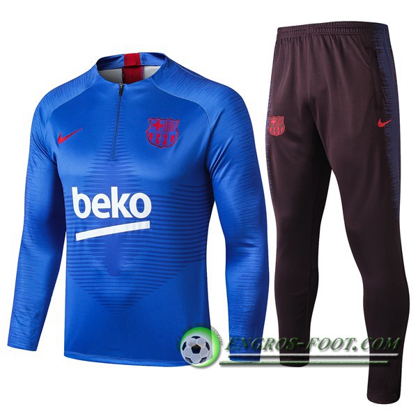 Engros-foot: Ensemble Survetement de Foot FC Barcelone Beko Bleu 2019/2020 Thailande