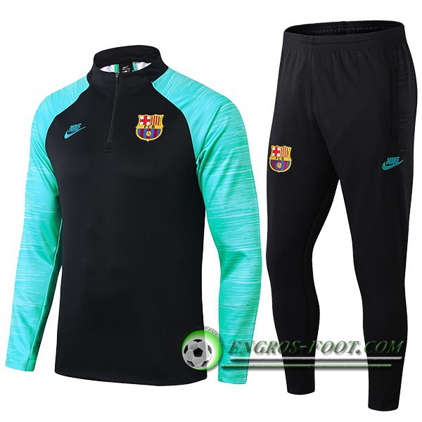 Engros-foot: Ensemble Survetement de Foot FC Barcelone Beko Vert Noir 2019/2020 Thailande