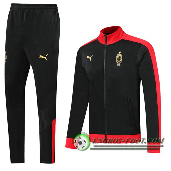 Ensemble Survetement de Foot - Veste AC Milan Edition 120e Anniversaire Noir 2019/2020