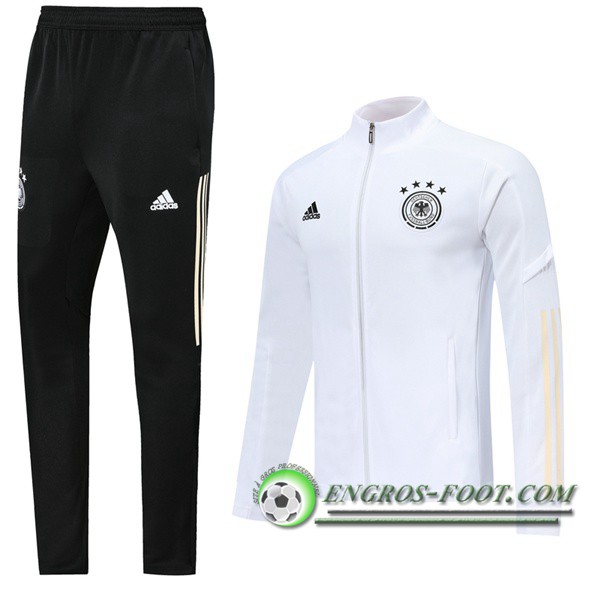 Ensemble Survetement de Foot - Veste Allemagne Blanc 2019/2020