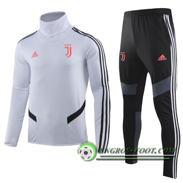 Engros-foot: Ensemble Survetement de Juventus Enfant Blanc Col Haut 2019/2020 Thailande