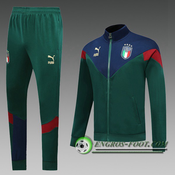 Ensemble Survetement Foot - Veste Italie Enfant Vert 2019/2020