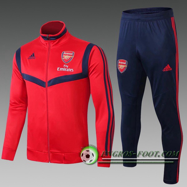 Ensemble Survetement Foot - Veste Arsenal Enfant Rouge 2019/2020