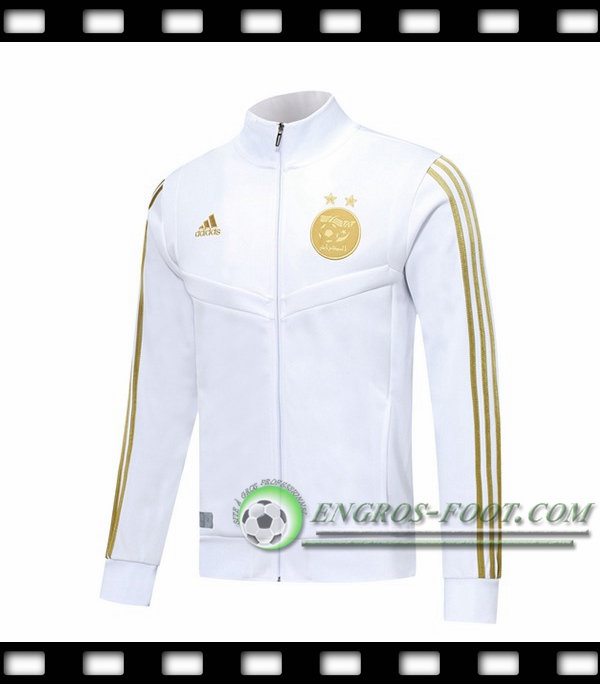 Nouveaux Veste Foot Algerie Blanc 2019/2020