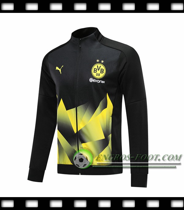 Nouveaux Veste Foot Dortmund BVB Jaune/Noir 2019/2020