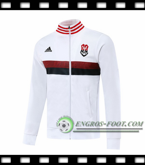 Nouveaux Veste Foot Flamengo Blanc 2019/2020