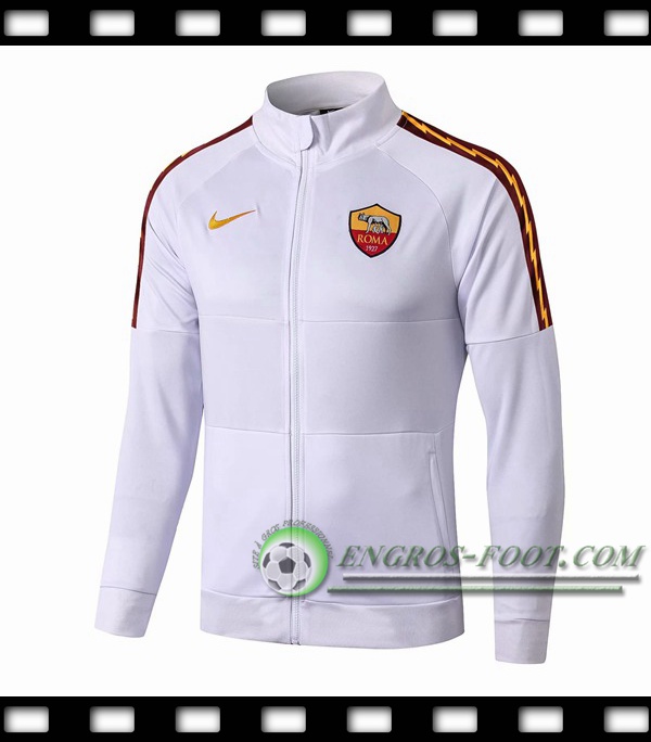 Nouveaux Veste Foot AS Roma Blanc 2019/2020