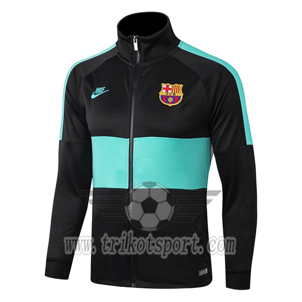 Nouveaux Veste Foot FC Barcelone Noir/Vert 2019/2020